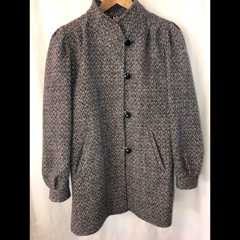 Vintage New York Girl Mid Length Wool Coat